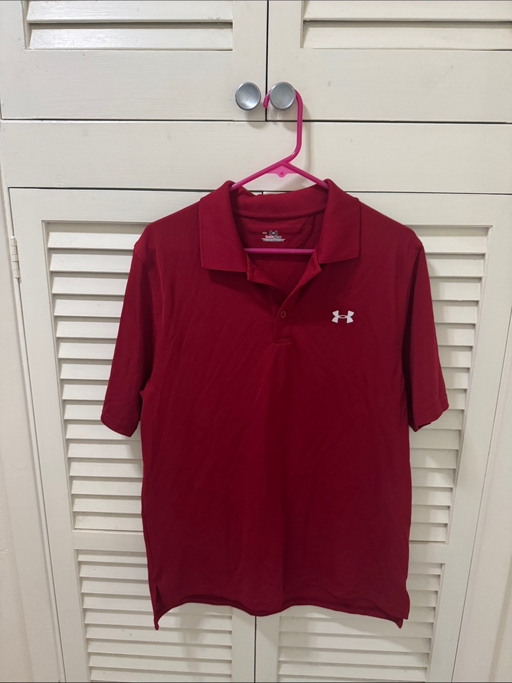 Under Armour Men's Performance Polo in Deep Red